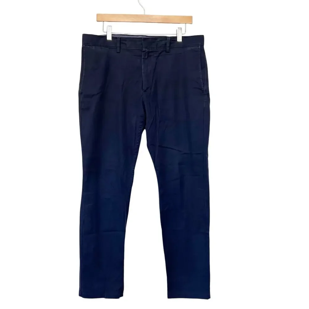 Banana Republic Navy Blue Fulton Chino Pants Sz 34x30
